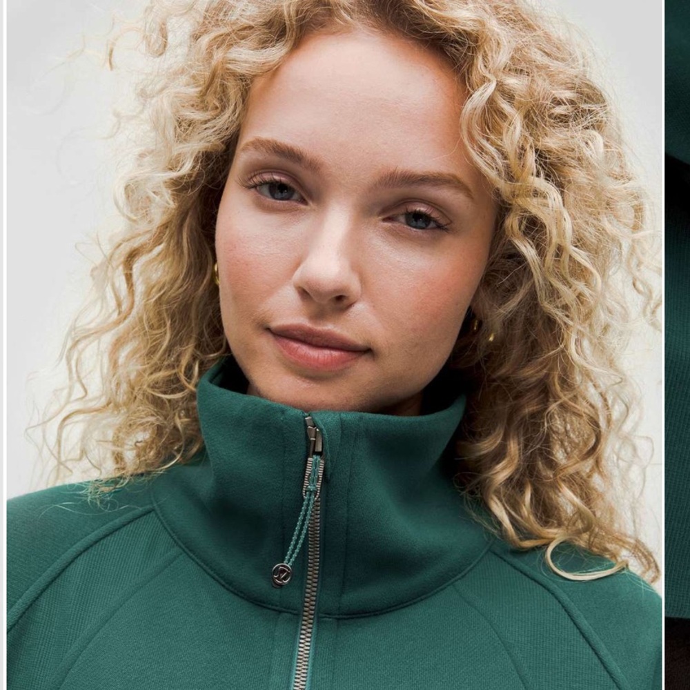 NEW Lululemon Scuba Oversized Funnel-Neck Half Zip Storm Teal Long (M/L) - Picture 6 of 7